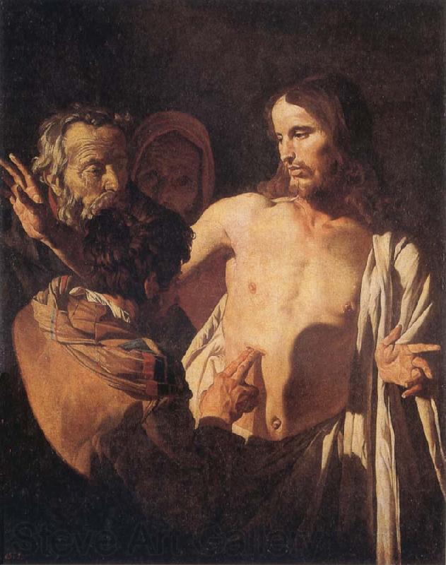 Gerrit van Honthorst The Incredulity of St Thomas Norge oil painting art